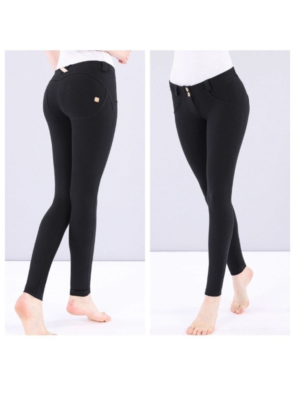 Freddy WR.UP black low rise leggings Sz M